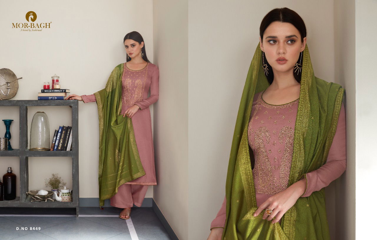 Aashirwad Gulal 8446 Series  Latest Fancy Designer Mix Fabric Silk Salwar Suits Collection